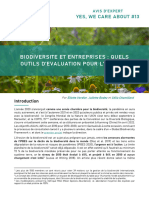 Biodiversite Et Entreprises Quels Outils Devaluation Pour Laction