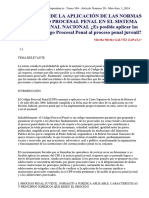 DJ 2014 184 A SIETE AÑOS DE LA APLICACIÓN DE LAS NORMAS DEL CÓDIGO PROCESAL PENAL EN EL SISTEMA JURÍDICO PENAL NACIONAL ¿Es posible aplicar las normas del Código Procesal Penal al proceso penal juvenil