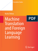 Machine Translation and Foreign Language Learning