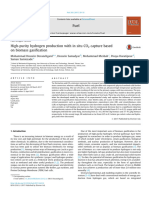 High-Purity Hydrogen Production With in Situ CO2 Capture Based On Biomass Gassification