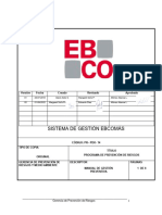 Pr-Pdo-14 Sistema de Prevención de Riesgos para Subcontratistas