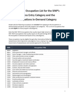 Human Capital Excluded Occupations List 2024