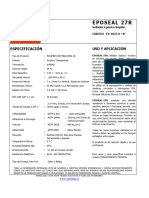 FT ES-1027 EPOSEAl-27R Sellador Epoxico Rápido Climas Frios y Húmedos