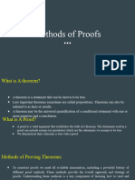 Methods of Proofs