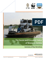 The Social and Economic Value of Water in Zambia: Summary of Key Narratives