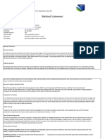 Method Statement - Installing Solar PV Roof Panels