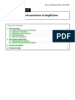 CH17 Suites Récurrentes Et Implicites