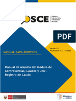 Manual Usuario Arbitros - Registro de Laudos