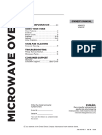 6609 Kitchen GE Microwave JES1072 User Manual