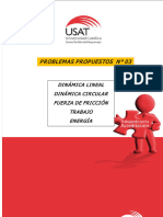 Problemas Propuestos 03 Dinámica, Trabajo Potencia y Energía 2024-I