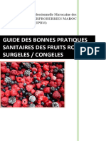 Guide Des Bonnes Pratiques Sanitaires Des Fruits Rouges Surgeles / Congeles