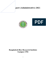 Annual Report (Administrative) 2021: Bangladesh Rice Research Institute Gazipur-1701