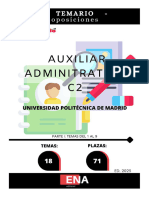 Temario Auxiliar Administrativo Upm Ed. 2023 1a Parte