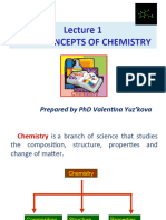 Lecture 1. Basic Concepts of Chemistry