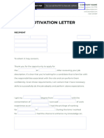 Motivation Letter PDF