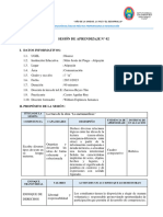 Sesión de Aprendizaje II 5to A