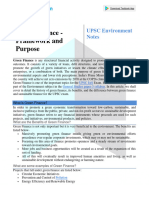 Green Finance Framework and Purpose F54ed386