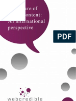 The Future of Online Content: An International Perspective: User Experience Research Design Training