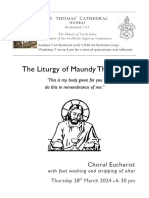 Maundy Thursday Eucharist