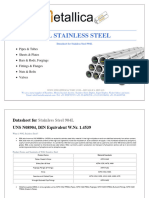 Datasheet For Stainless Steel 904L