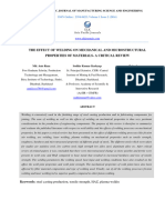 Effect of Welding On Mechanical and Microstructural