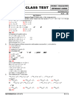 73 Class Test (E-TMAS) Solution