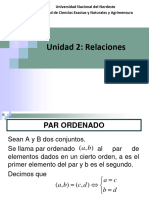 Unidad 2 de Algebra: Relaciones