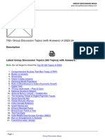 702+ Group Discussion Topics (With Answers) of 2023-24