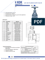 Jis 10k Flanged End Cast Iron Gate Valve - 5inch To 6inch