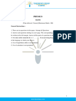 JEE Main 2000 Physics Questions