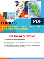 Topic 5 - Government Practice of Land Use Planning