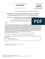 Optimization of Operating and Design Parameters On Proton Exchange Membrane Fuel Cell by Using Taguchi Method