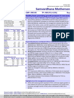 Samvardhana Motherson: CMP: INR148 TP: INR170 (+15%) Healthy Beat Promising Growth Prospect in Non-Auto