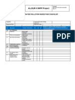 Air and Water Pollution Inspection Checklist