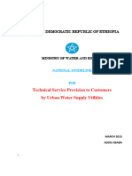 National Guideline For Technical Service Provision To Customers by Urban Water Supply Utilities