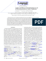 Benzophenone Absorption and Diffusion in Poly (Dimethylsiloxane) and