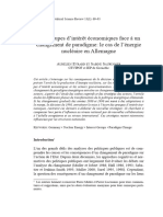 Aurélien Evrard Les Groupes D'intérêt Économiques Face À Un Changement de Paradigme Le Cas de L'énergie Nucléaire en Allemagne