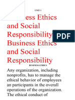 Business Social Responsibility