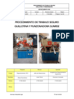 Procedimiento de Trabajo Seguro Punzonadora