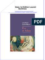 Eve Et Adam 1st Edition Laurent Quintreau Full Chapter Download PDF