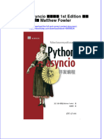 Python asyncio 并发编程 1st Edition 马修 福勒 Matthew Fowler full chapter download PDF