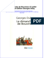 Le Dimanche de Bouvines 27 Juillet 1214 1st Edition Georges Duby Full Chapter Download PDF