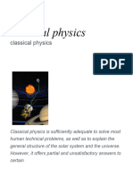 Classical Physics - Wikipedia, The Free Encyclopedia