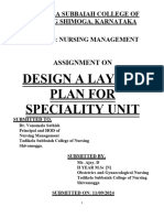 Design A Layout Plan For Speciality Unit