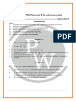 Cbse - 9: MATHEMATICS (Polynomial & Co-Ordinate Geometry)