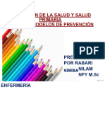 Promoción de La Salud, Modelo de Prevención