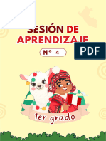 Sesión N°4 - 1er Grado