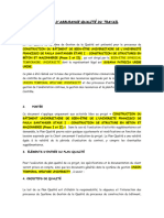 Plan D'assurance Qualité Du Travail (Exemple)