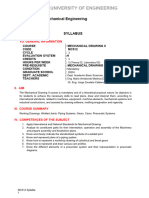 SYLLABUS Mechanical Drawing 2