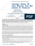 OTT and Growth of Platforms in India